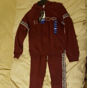 NWT BeBe girls sweatpants outfit Size 10-12